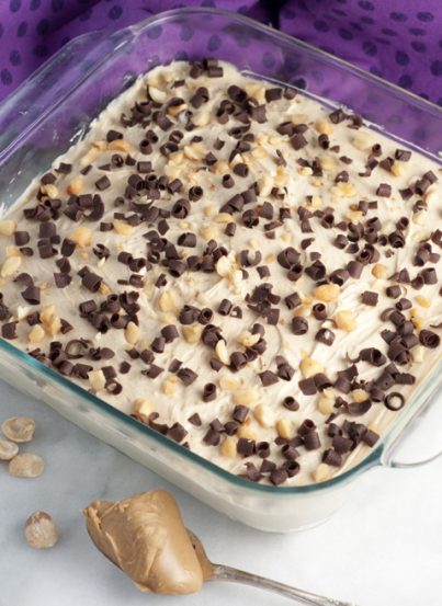 This rich, Creamy Peanut Butter Mousse dessert recipe takes less than ten minutes to make and is perfect for an every day treat, holidays, potlucks, or birthdays!