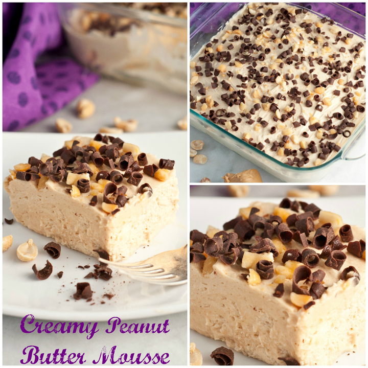 This rich, Creamy Peanut Butter Mousse dessert recipe takes less than ten minutes to make and is perfect for an every day treat, holiday events, potlucks, or birthday parties!