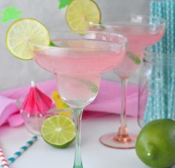 Pink Lemonade Margarita drink recipe is a perfectly fresh and fun cocktail for summer or to make any Mexican meal even better!