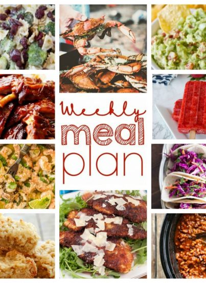 Weekly Meal Plan {Week 58} – ten food bloggers providing you with a full week of recipes including dinner, sides dishes, and desserts!