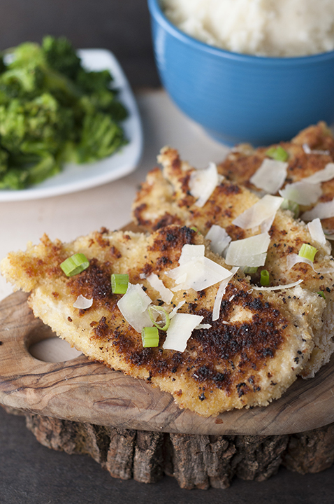 Oven Fried Parmesan Chicken Cutlets Mashed Potatoes