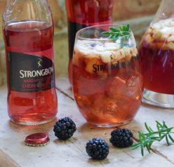 Strongbow Cherry Blossom Cider Sangria has all of the great flavors of blackberries, peaches, and green apple all together in one delicious, refreshing adult drink!