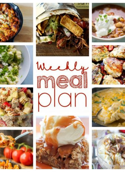 Your Weekly Meal Plan {Week 63} – 10 food bloggers coming together to bring you a full week of recipes including dinner, sides dishes, and desserts!