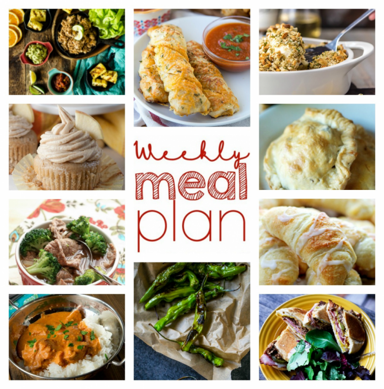 Bringing you the Weekly Meal Plan {Week 64} put together by 10 great bloggers - a full week of recipe ideas for dinner, sides dishes, and desserts!