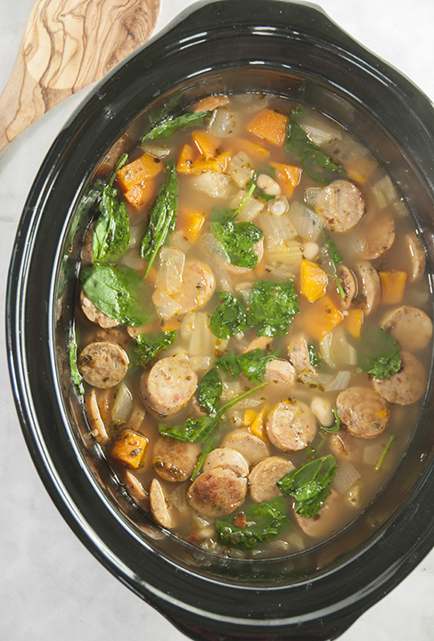 Crock-Pot Tuscan Sausage Soup Recipe – Slow Cooker Sausage Soup