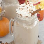 Slow Cooker (Crock Pot) Pumpkin Spice Lattes meant for a crowd and the perfect recipe to serve at a fall party! If you have a love for fall flavors as much as I do, you must make these!