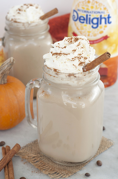 Slow Cooker (Crock Pot) Pumpkin Spice Lattes meant for a crowd and the perfect recipe to serve at a fall party! If you have a love for fall flavors as much as I do, you must make these!