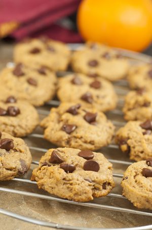 Soft Batch Chocolate Chip Pumpkin Cookies | Wishes And Dishes