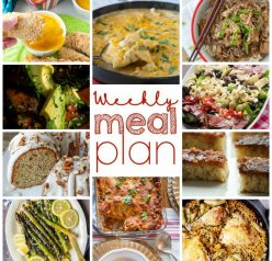 Weekly Meal Plan {Week 66} – 10 bloggers bringing you a full week of recipes including dinners for the whole family, sides dishes, and delectable desserts!