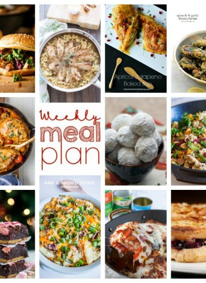 Weekly Meal Plan {Week 72} – 11 terrific bloggers bringing you a full week of recipes including dinner, sides dishes, desserts, and ideas for your Thanksgiving leftovers!