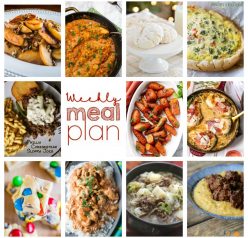 Weekly Meal Plan {Week 73} – 11 great bloggers bringing you a full week of delicious holiday and Christmas recipes including dinner, sides dishes, and desserts!