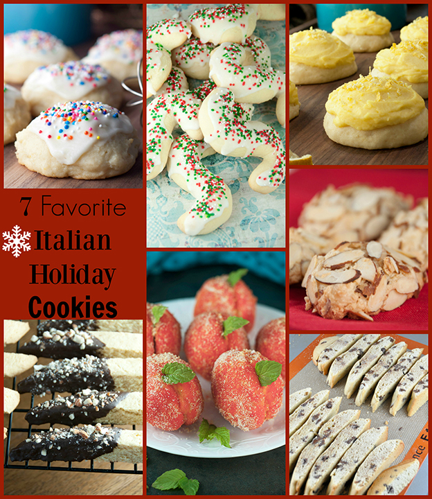 7 Favorite Italian Holiday Cookies are the best and most authentic Italian Christmas desserts for your annual cookie trays! 