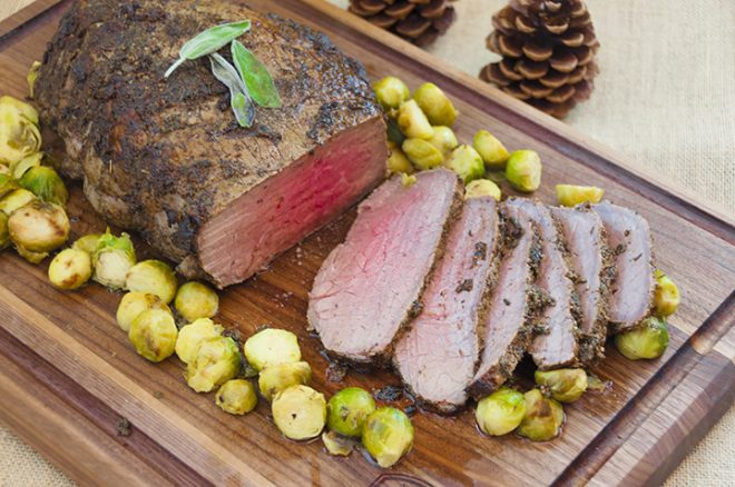 New York Strip Loin Roast with Garlic-Herb Crust | Wishes and Dishes