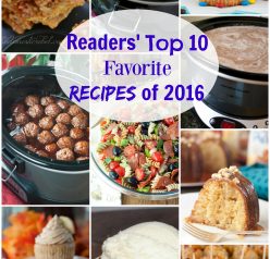 You all have great taste! I gathered the ten most popular and best recipes on Wishes and Dishes from the year 2016! These are the recipes that gained the most views from all of you amazing readers!
