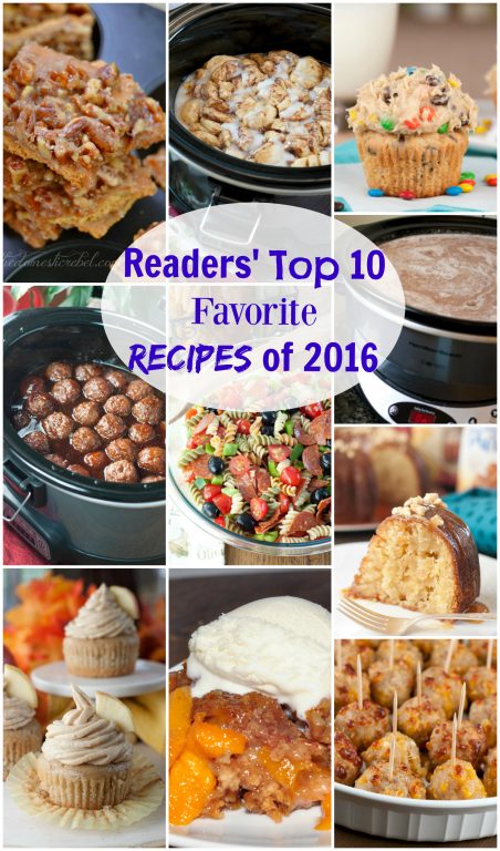 In Readers' Top 10 Favorite Recipes of 2016, I gathered the 10 most popular and best recipes for 2016! These are the recipes that gained the most views!