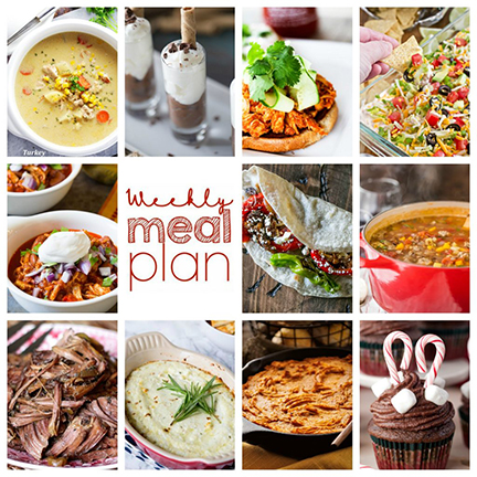 Weekly Meal Plan {Week 76} – 11 great bloggers bringing you a full week of recipes for the New Year including dinner, sides dishes, and desserts!