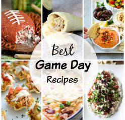 The Best Game Day Recipes: over 20 delicious recipes great for any get-together or party: cheesy dips, chicken fingers, deviled eggs, pizza bombs, meatballs, and more!