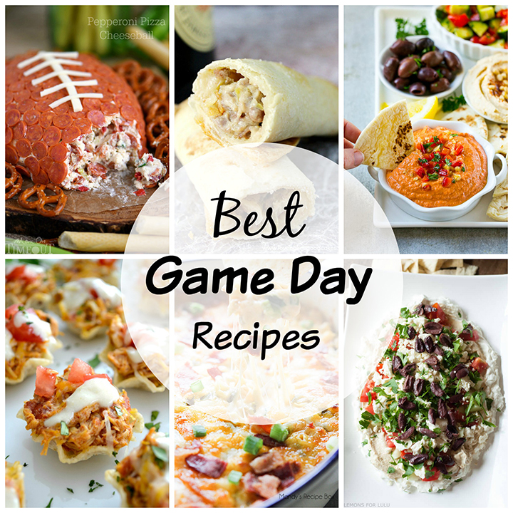 The Best Game Day Recipes: over 20 delicious recipes great for any get-together or party: cheesy dips, chicken fingers, deviled eggs, pizza bombs, meatballs, and more!
