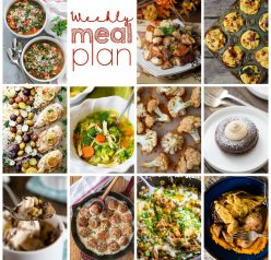 Weekly Meal Plan {Week 77} – 11 great bloggers bringing you a full week of recipes including dinner, sides dishes, and desserts for 2017!