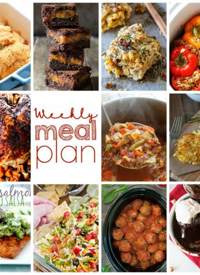 Weekly Meal Plan {Week 80} – 11 great bloggers bringing you an entire week of yummy recipes including dinner, sides dishes, and desserts!