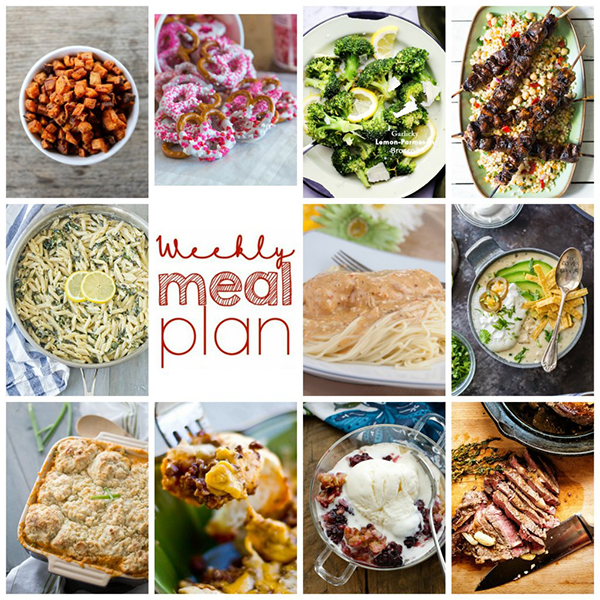 Your delicious Weekly Meal Plan {Week 82} is myself and 10 other bloggers bringing you a full week of simple recipes including dinner, sides dishes, and desserts!