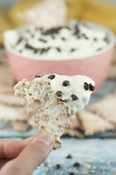Easy Cannoli Dip recipe made with just 6 ingredients is a deconstructed version of an Italian cannoli in a sweet, creamy dessert dip form that you're sure to love!