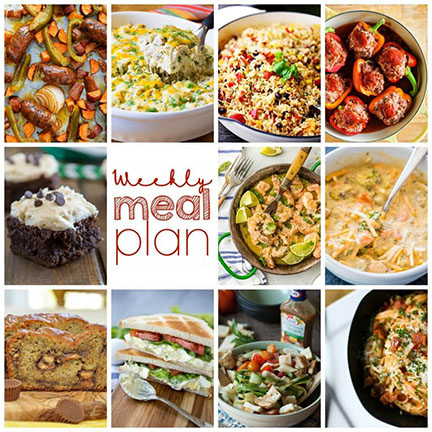 Weekly Meal Plan {Week 85} – 11 great bloggers bringing you an entire week of yummy, easy recipes including dinner, sides dishes, and desserts!