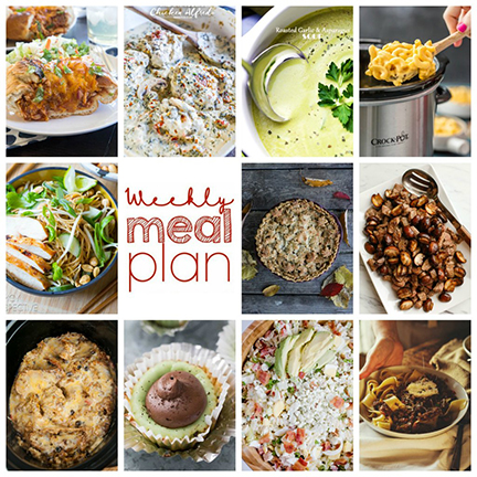This Weekly Meal Plan {Week 87} contains 11 amazing recipes including new dinner ideas, sides dishes, and sinful desserts!