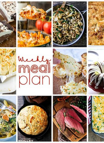 Weekly Meal Plan {Week 89} - 11 great bloggers bringing a whole week of recipes with easy-to-find ingredients, including dinner, sides dishes, & desserts!