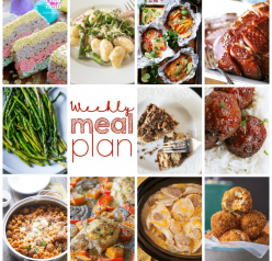 Weekly Meal Plan {Week 90} - 11 great bloggers bringing you an entire week of new recipe ideas including dinner, sides dishes, and desserts!