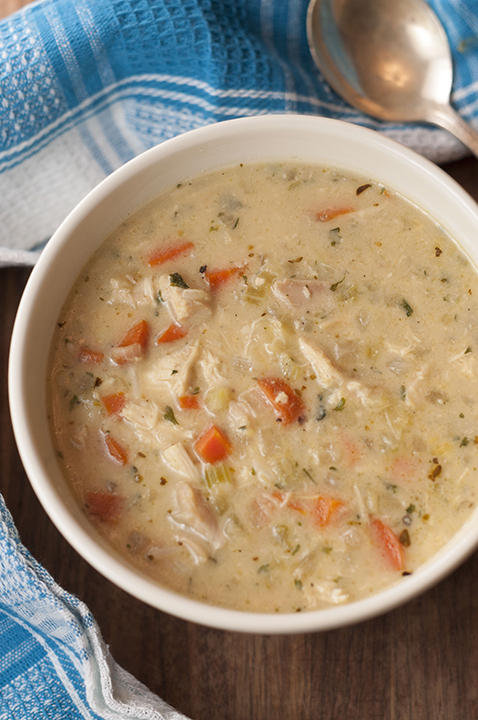 Creamy Chicken and Wild Rice Soup (With Meal Prep Instructions