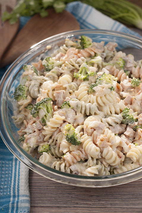 Sausage Broccoli Cheddar Pasta Salad | Wishes and Dishes