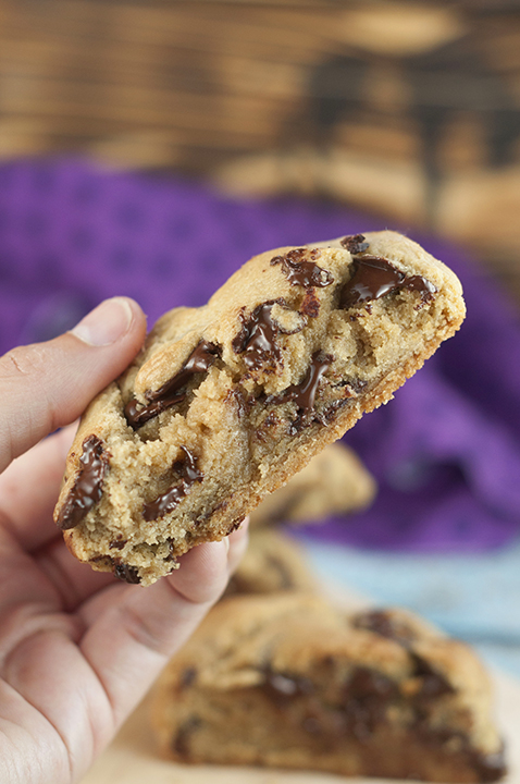 The best copycat recipe for the best infamous, oversized Levain Bakery Chocolate Chip Cookies. They are crispy on the outside and soft & gooey on the inside!