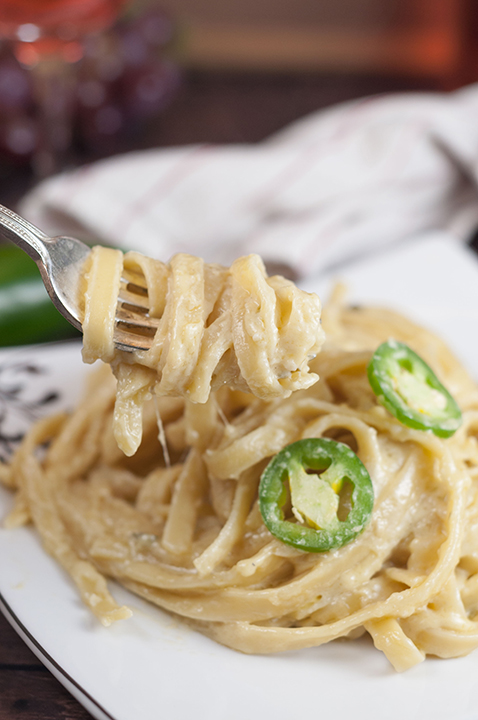 Creamy Jalapeño Popper Pasta | Wishes and Dishes