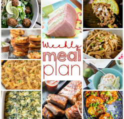 Weekly Meal Plan {Week 95} - 10 great bloggers bringing you a full week of recipes that are perfect for spring ncluding dinner, sides dishes, and indulgent desserts!