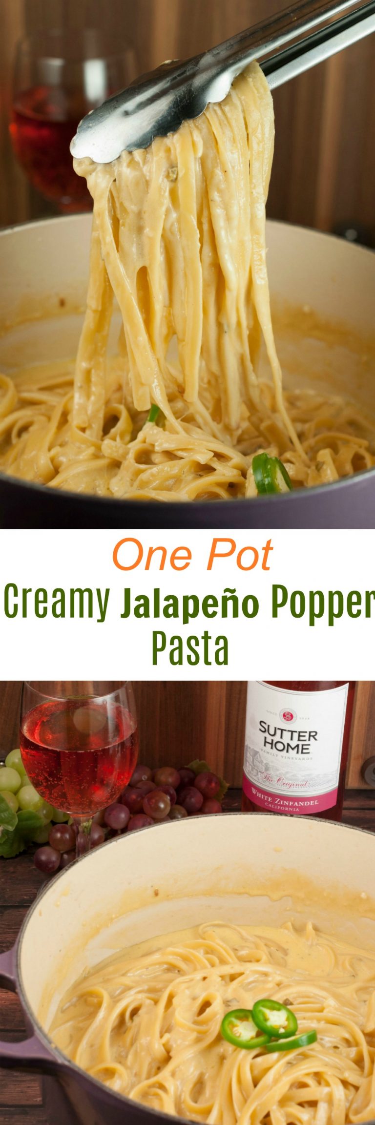 Creamy Jalapeño Popper Pasta Wishes and Dishes