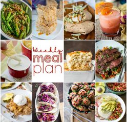 Weekly Meal Plan {Week 99} - 10 great bloggers bringing you a full week of fun summer recipes including dinner, sides dishes, and desserts!