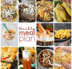 Weekly Meal Plan {Week 107} - 10 great bloggers bringing you a full week of fun warm-weather recipes including dinner, sides dishes, and desserts!
