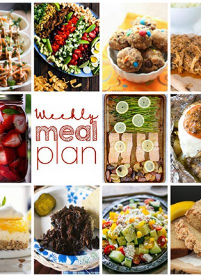 Weekly Meal Plan {Week 109} – 10 great food bloggers bringing you a full week of recipe ideas for your family. The recipes include dinners, side dishes, and desserts!