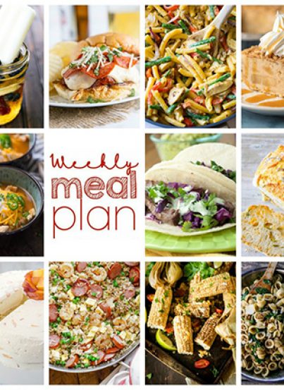 Weekly Meal Plan {Week 111}– 10 great bloggers bringing you a full week of recipes including dinner, sides dishes, and desserts!
