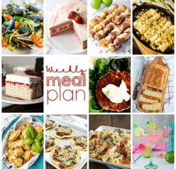 Weekly Meal Plan {Week 110} – 10 great bloggers bringing you a full week of recipes including dinner, sides dishes, and desserts!