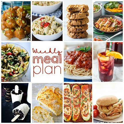 Weekly Meal Plan {Week 112} – 10 great bloggers bringing you a full week of comforting, easy recipes including dinner, sides dishes, and desserts!
