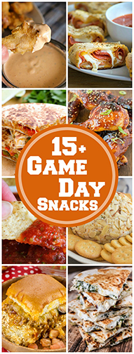 15+ Perfect Game Day Snacks for your next football party! It's all about the yummy, cheesy appetizers when watching the game!