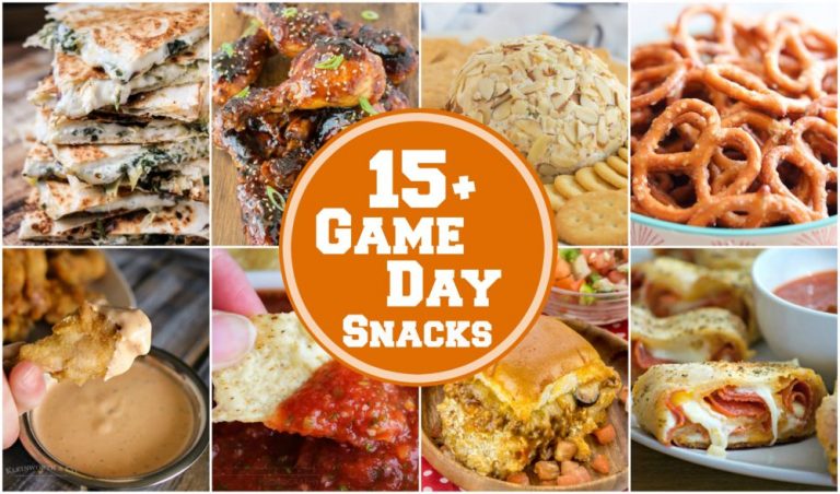 15+ Perfect Game Day Snacks for your next sports or football party! It's all about the yummy, cheesy appetizers when watching the game!