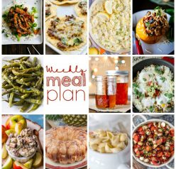 Weekly Meal Plan {Week 113} – 10 great bloggers bringing you a full week of recipes including dinner, sides dishes, and desserts!