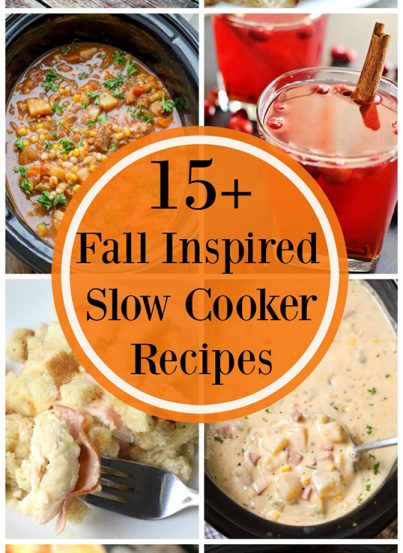 15+ Fall Inspired Recipes - round out your fall holidays and celebrations with these festive main course, side dish, appetizer, drink, and dessert recipes!