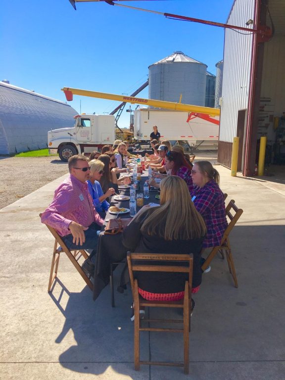 Lunch on the farm, Blair Farm, Dayton Iowa.