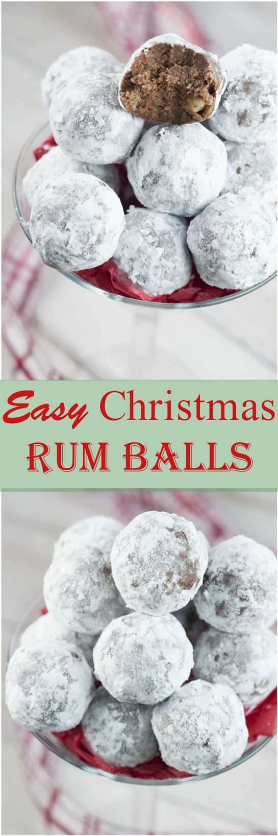 Easy Christmas Rum Balls | Wishes and Dishes