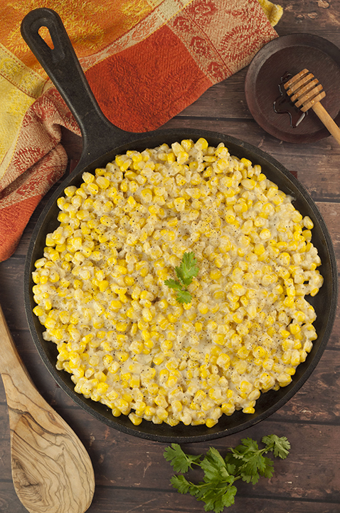 Honey Butter Creamy Skillet Corn