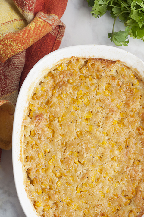 Old Fashioned Creamed Corn Casserole Wishes And Dishes 